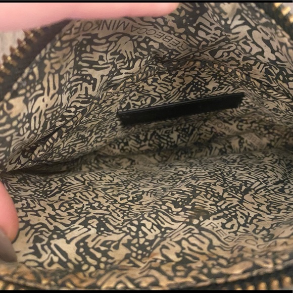 Rebecca Minkoff Mini 5 Zip - Black & Gold - Picture 7 of 8